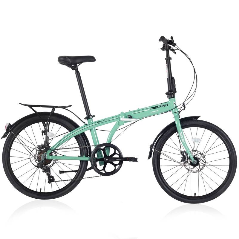 Compact City Cruiser: 7-Speed Folding Bike