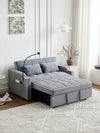 Versatile Velvet Sofa Bed with USB Charging & Adjustable Backrest