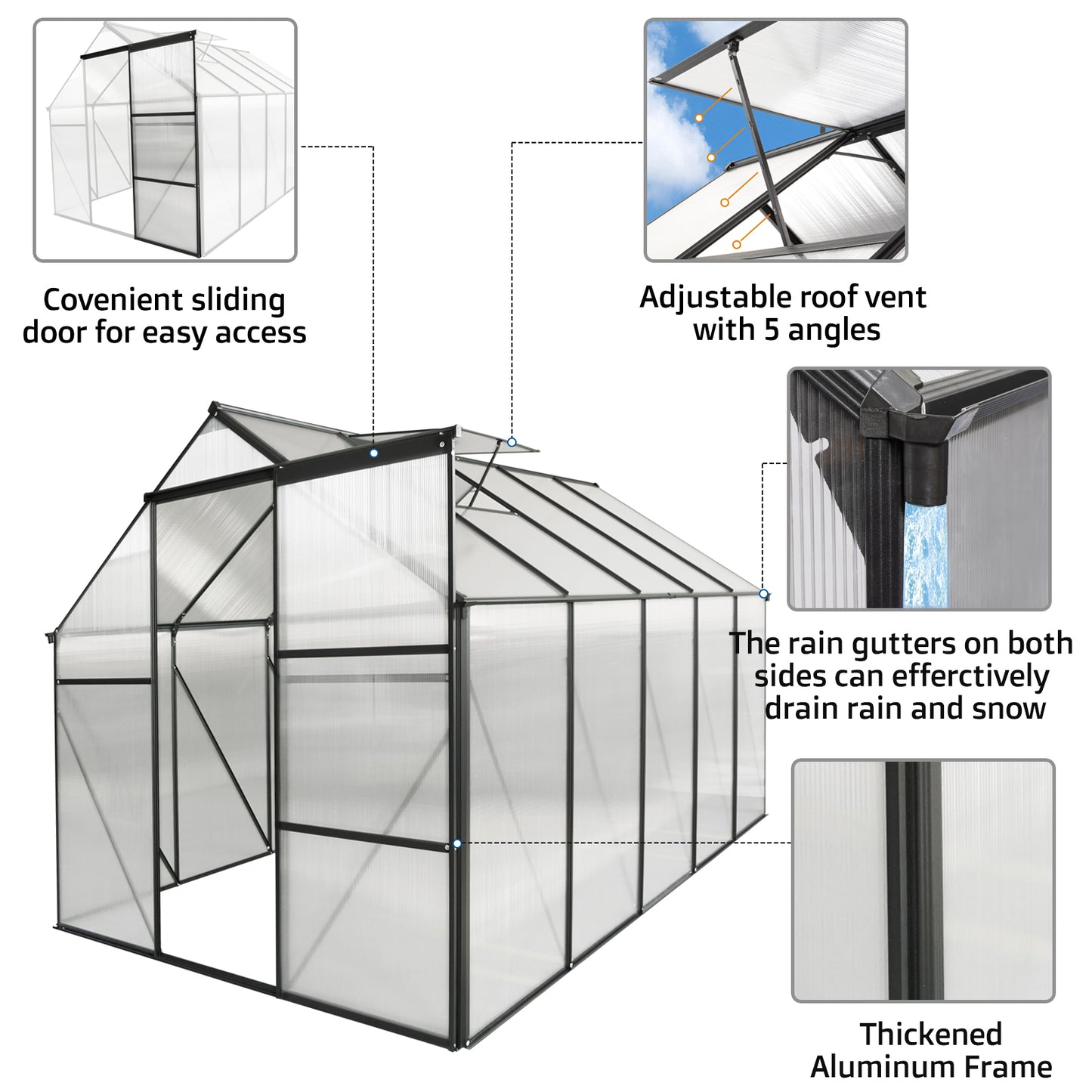 Backyard Oasis Greenhouse – Heavy-Duty Polycarbonate Haven