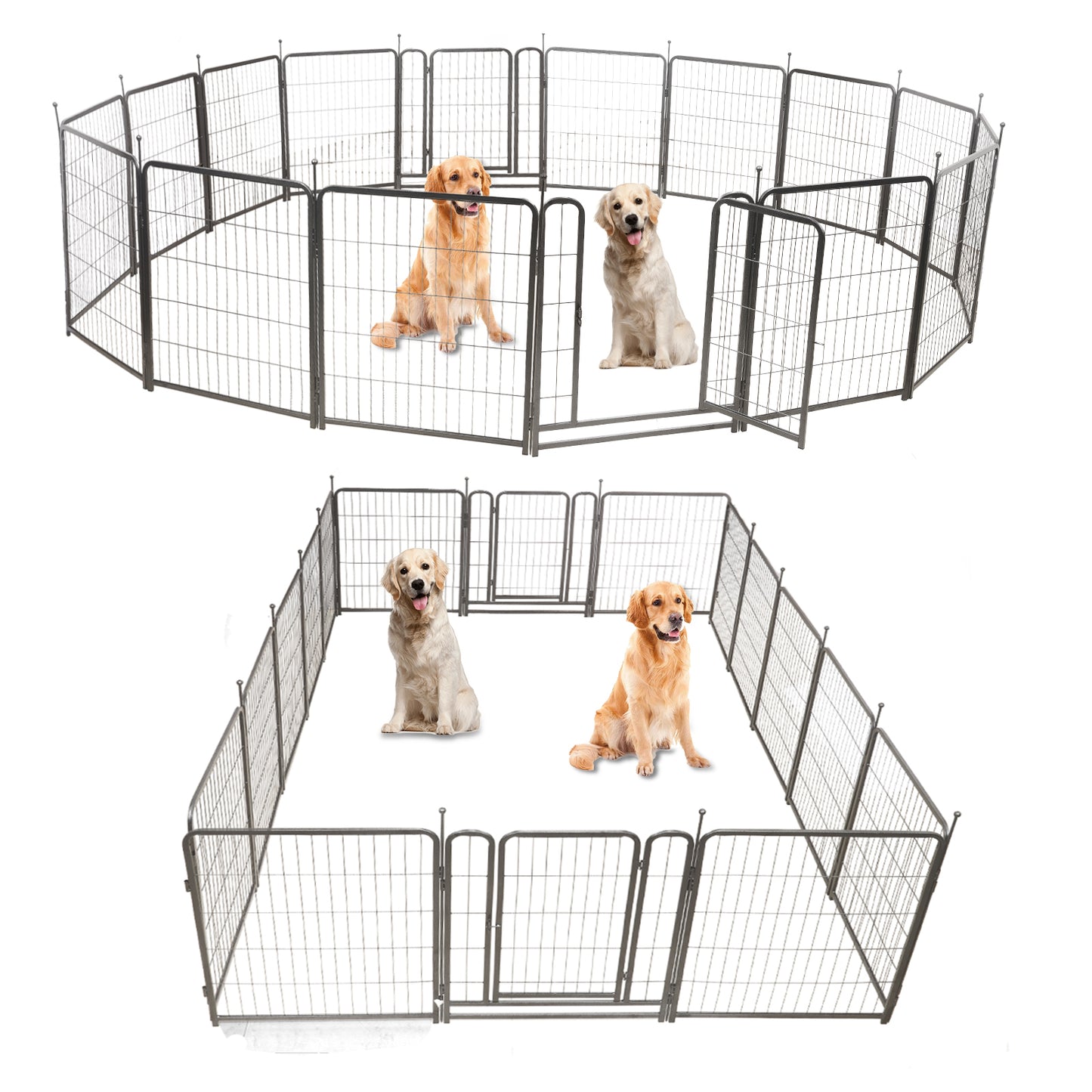 Ultimate Outdoor Dog Playpen with Doors