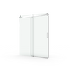 Sleek Soft-Close Frameless Shower Door in Brushed Nickel