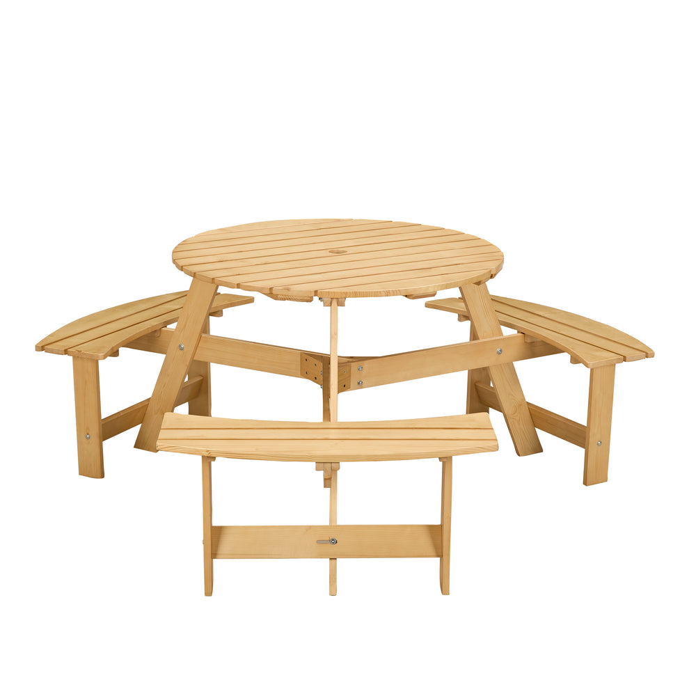 Gather 'Round: Spacious Outdoor Picnic Table Set