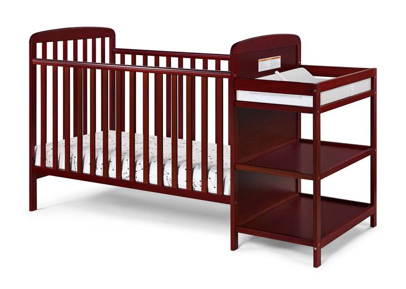 Cherry Bliss Crib and Changer Set