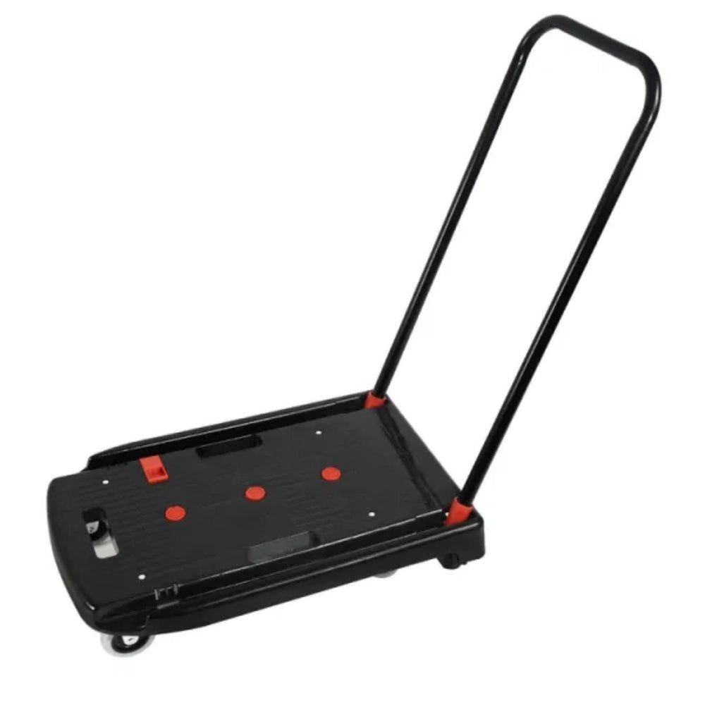 Versatile Foldable Black Trolley Cart