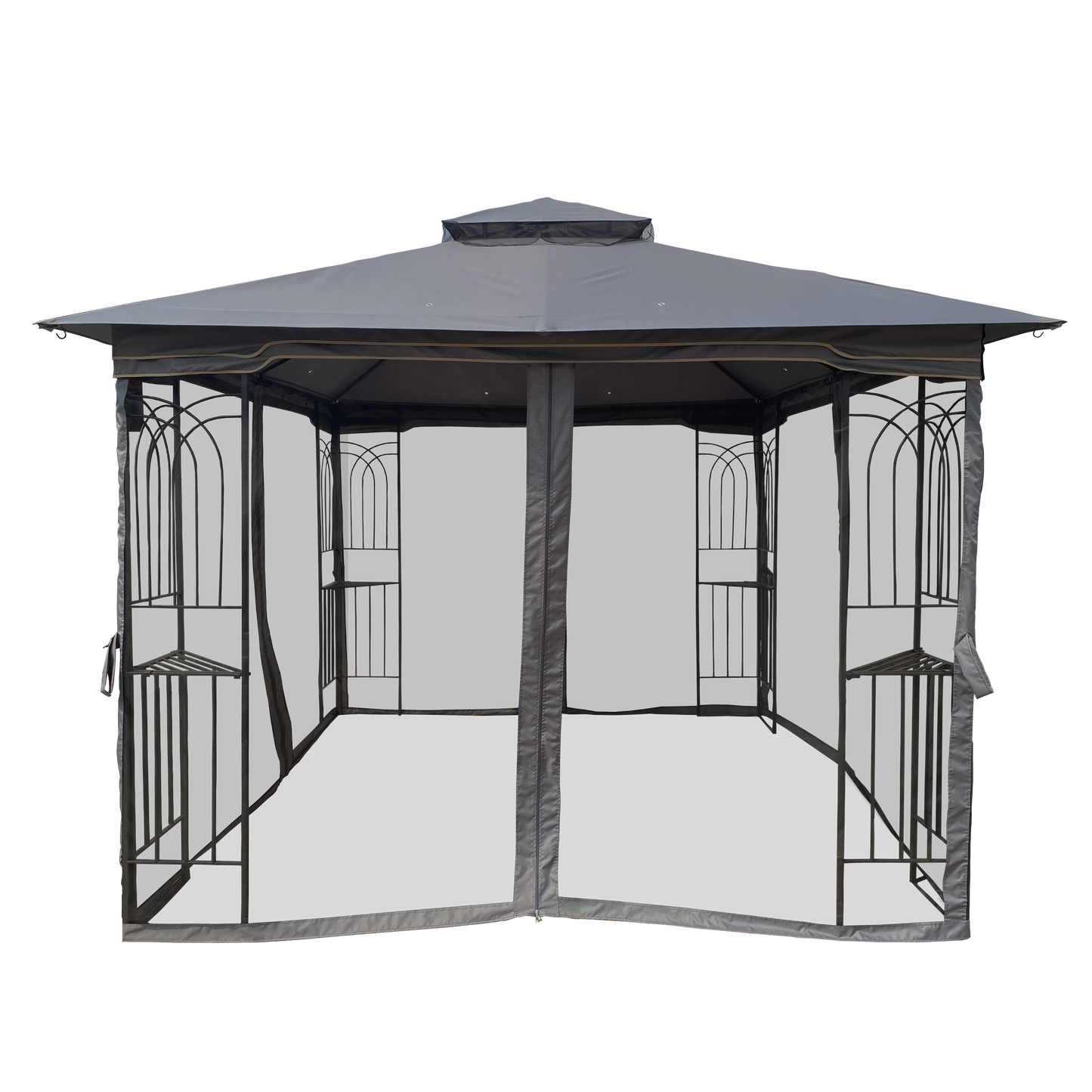 Cozy Outdoor Gazebo Canopy with Bug Screen