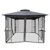 Cozy Outdoor Gazebo Canopy with Bug Screen