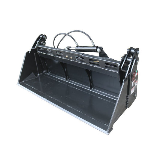 Ultimate 4-in-1 Skid Steer Bucket with Quick Attach