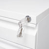 Lockable Mobile File Cabinet - Sleek Office Storage on Wheels