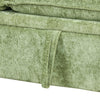 Cozy Green Convertible Sofa Bed with Storage & USB Charging