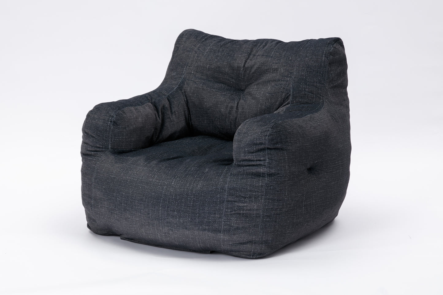 Cozy Velvet Memory Foam Bean Bag - Dark Gray