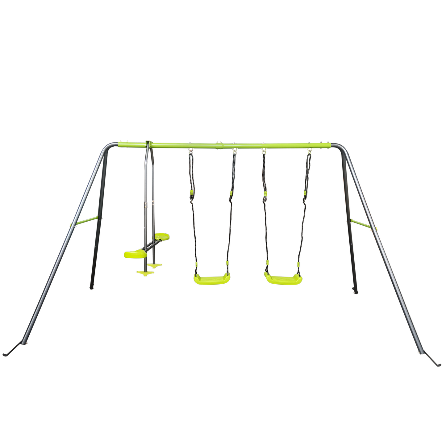 Lime Green Fun Swing Set for Kids