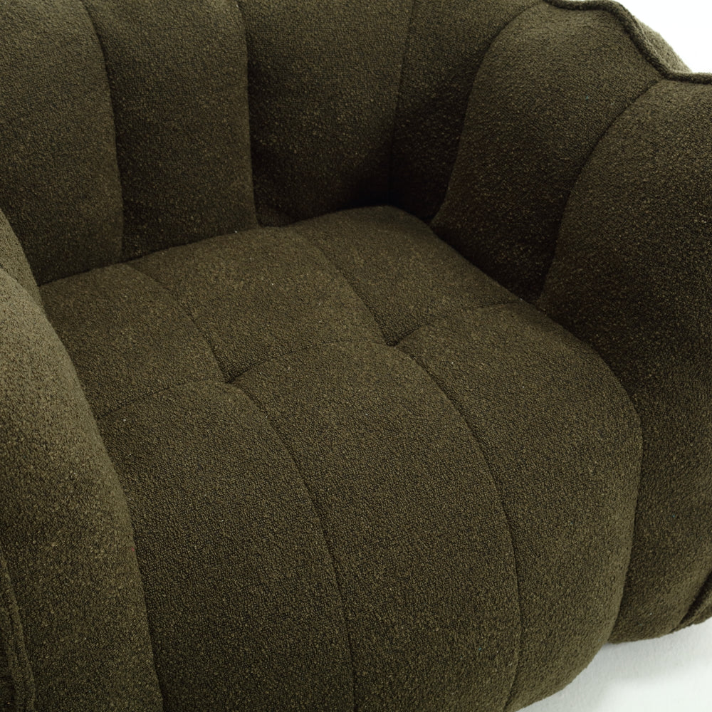 Cozy Nest Bean Bag Sofa with Footstool