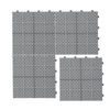 Rosette Gray Outdoor Deck Tiles - Durable & Waterproof!