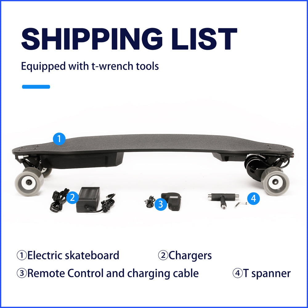 All-Terrain Electric Longboard with Remote Control