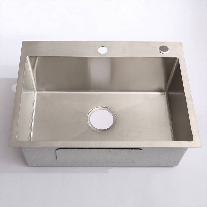 Sleek Stainless Steel Sink with Faucet & Drain System