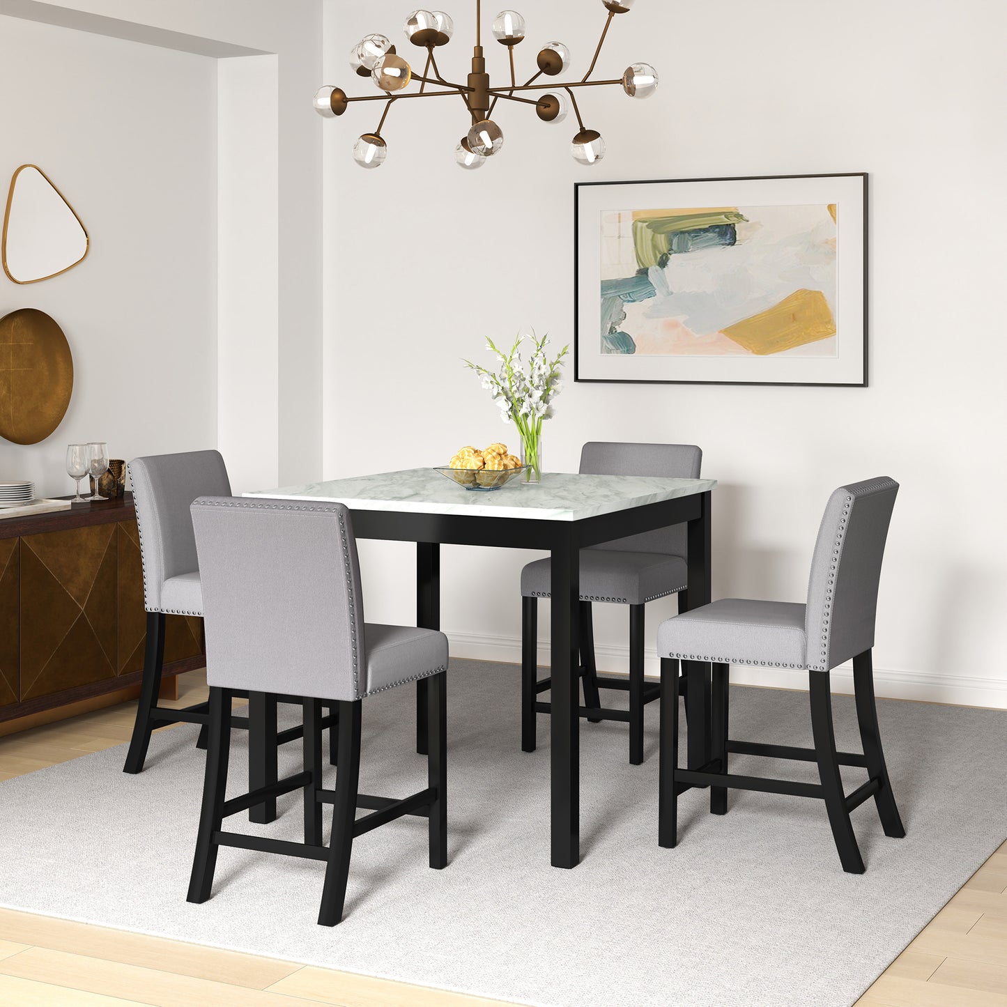 Cozy Modern Dining Set for Small Spaces