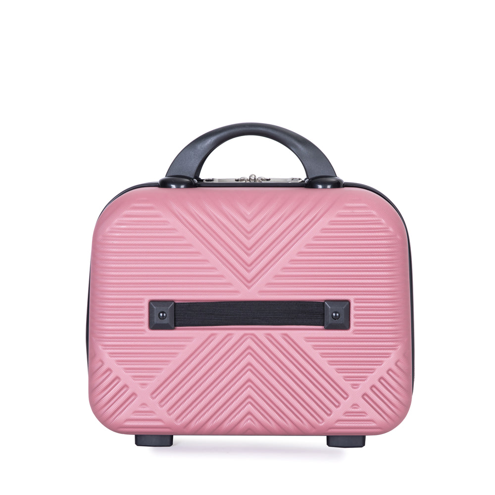 Pink Pop Luggage Duo: Lightweight Suitcases with Spinner Wheels