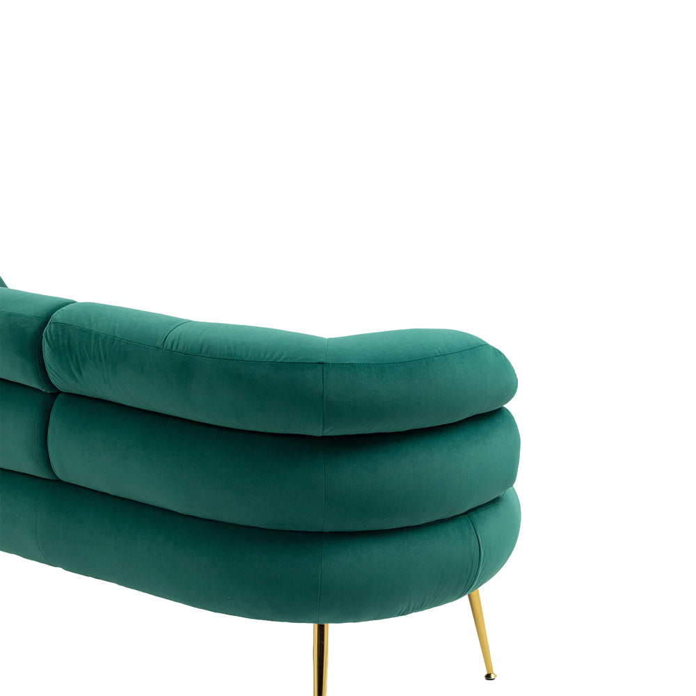 Chic Green Mini Loveseat