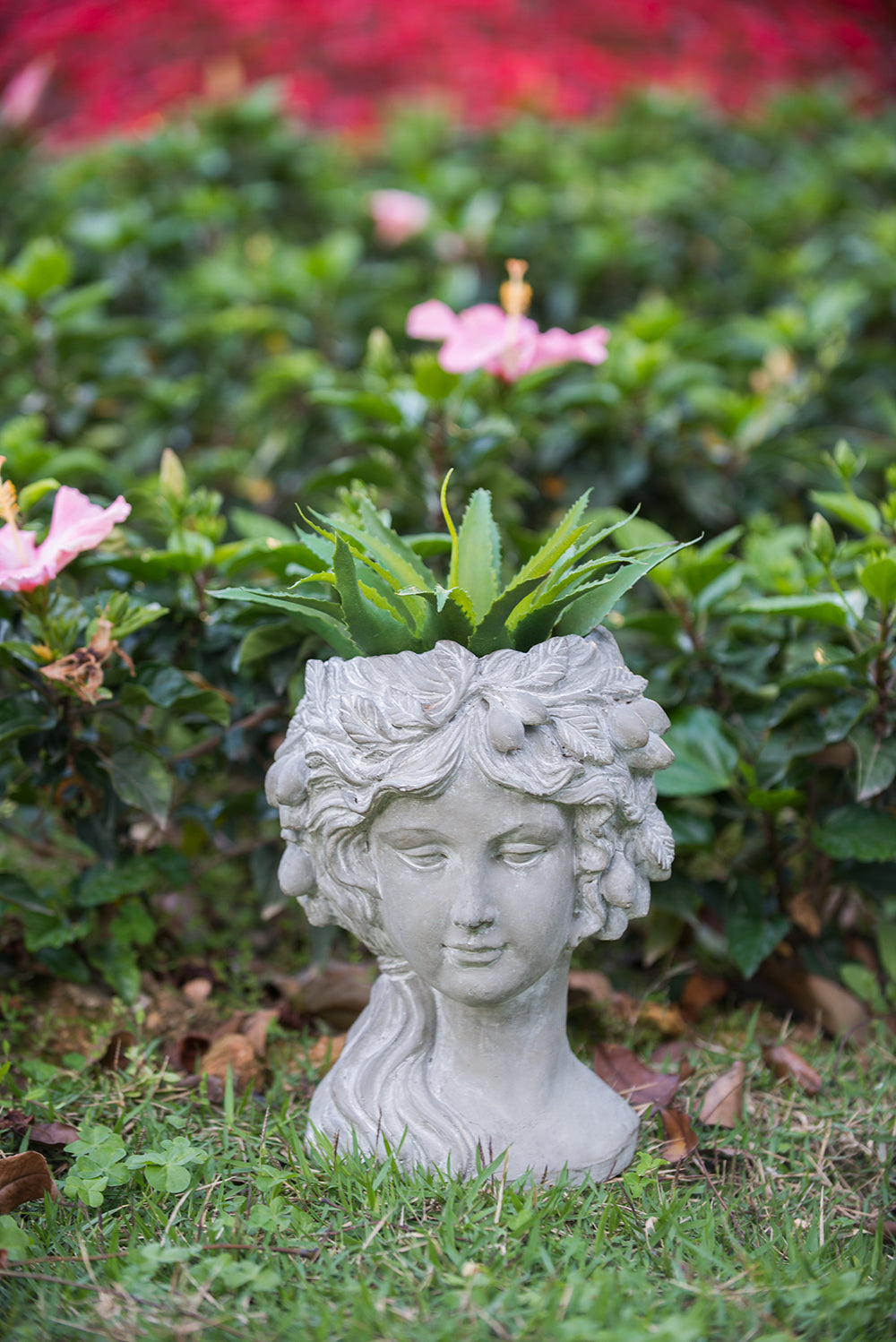 Stylish Concrete Face Planter