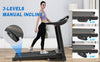 Foldable Fitness Treadmill with Speakers & Adjustable Incline