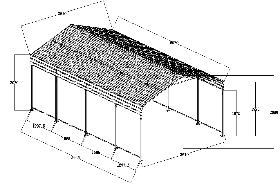 Sturdy Shield Carport Canopy - Heavy Duty Protection for Your Vehicle