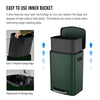 Eco-Friendly Foot Pedal Trash Can with Soft Close & Bags