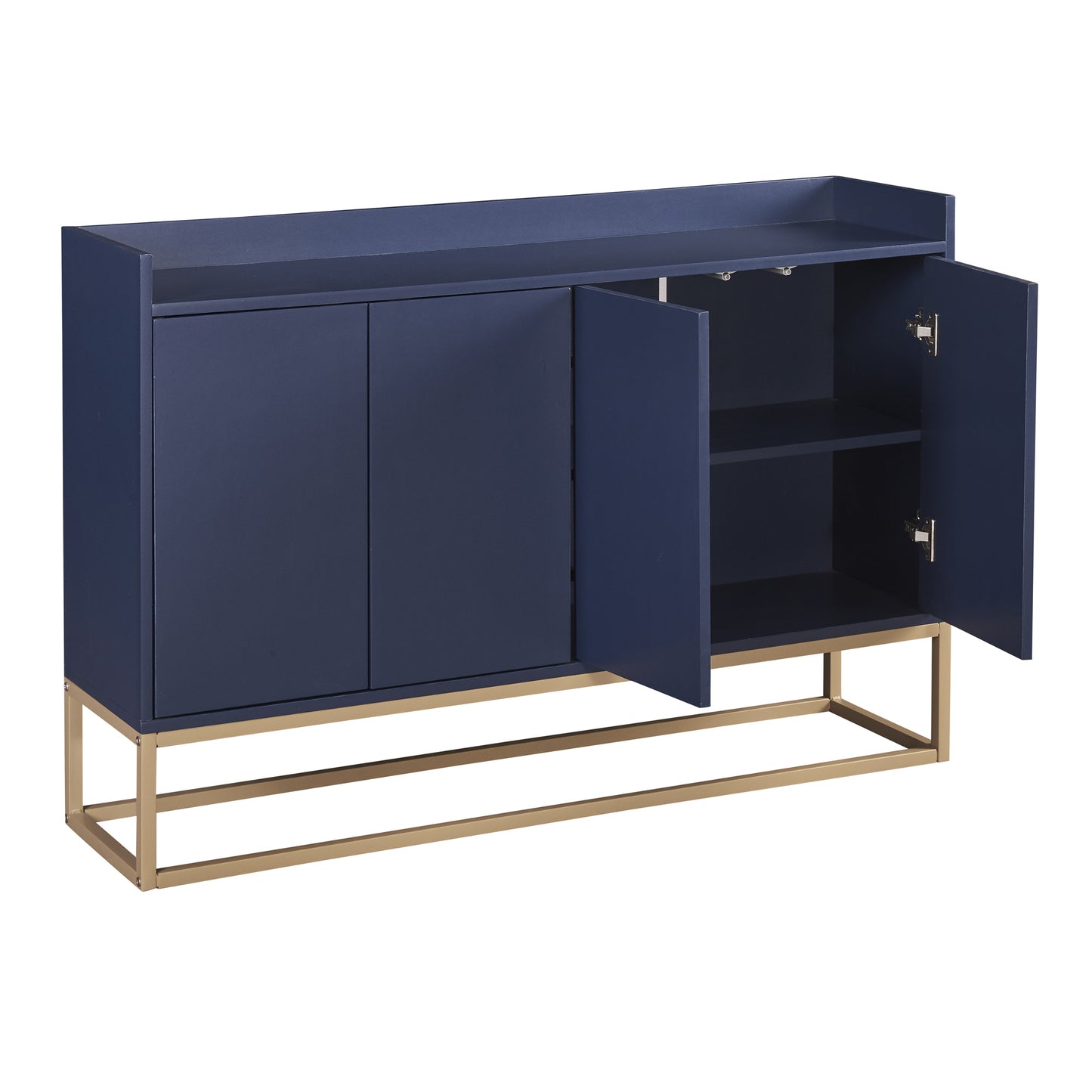 Navy Chic Storage Buffet: Elegant Organization for Your Home