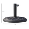 Charming Rose Umbrella Base - Stylish, Easy Setup Stand for Your Outdoor Space