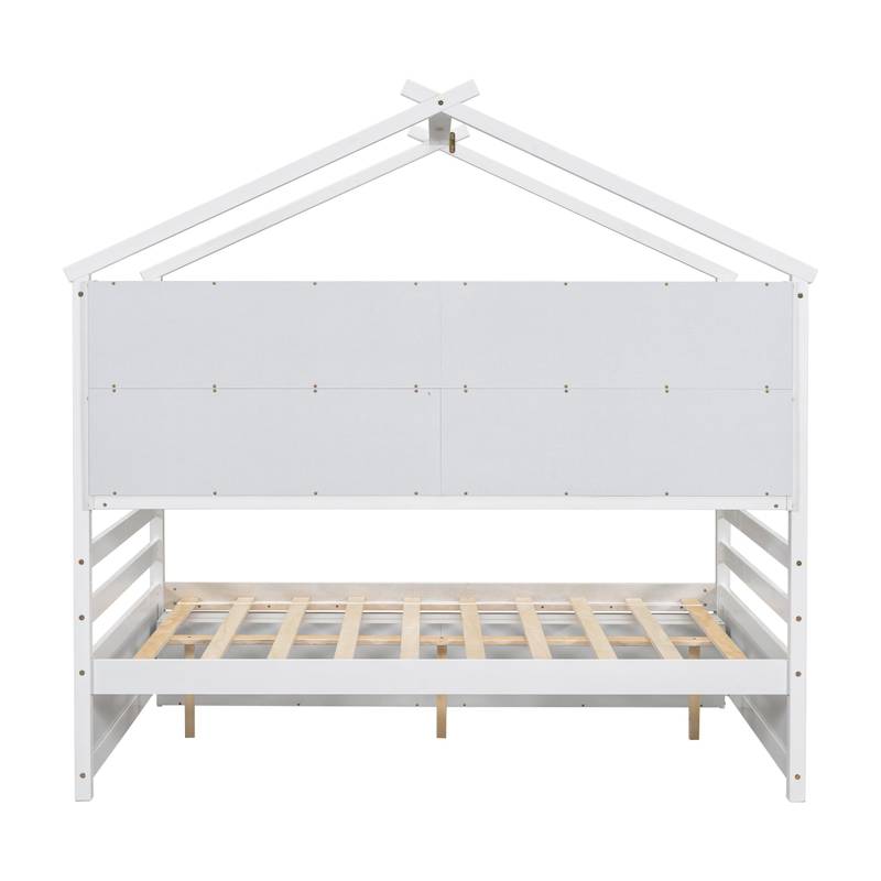 Cozy Haven Bed with Roof & Storage