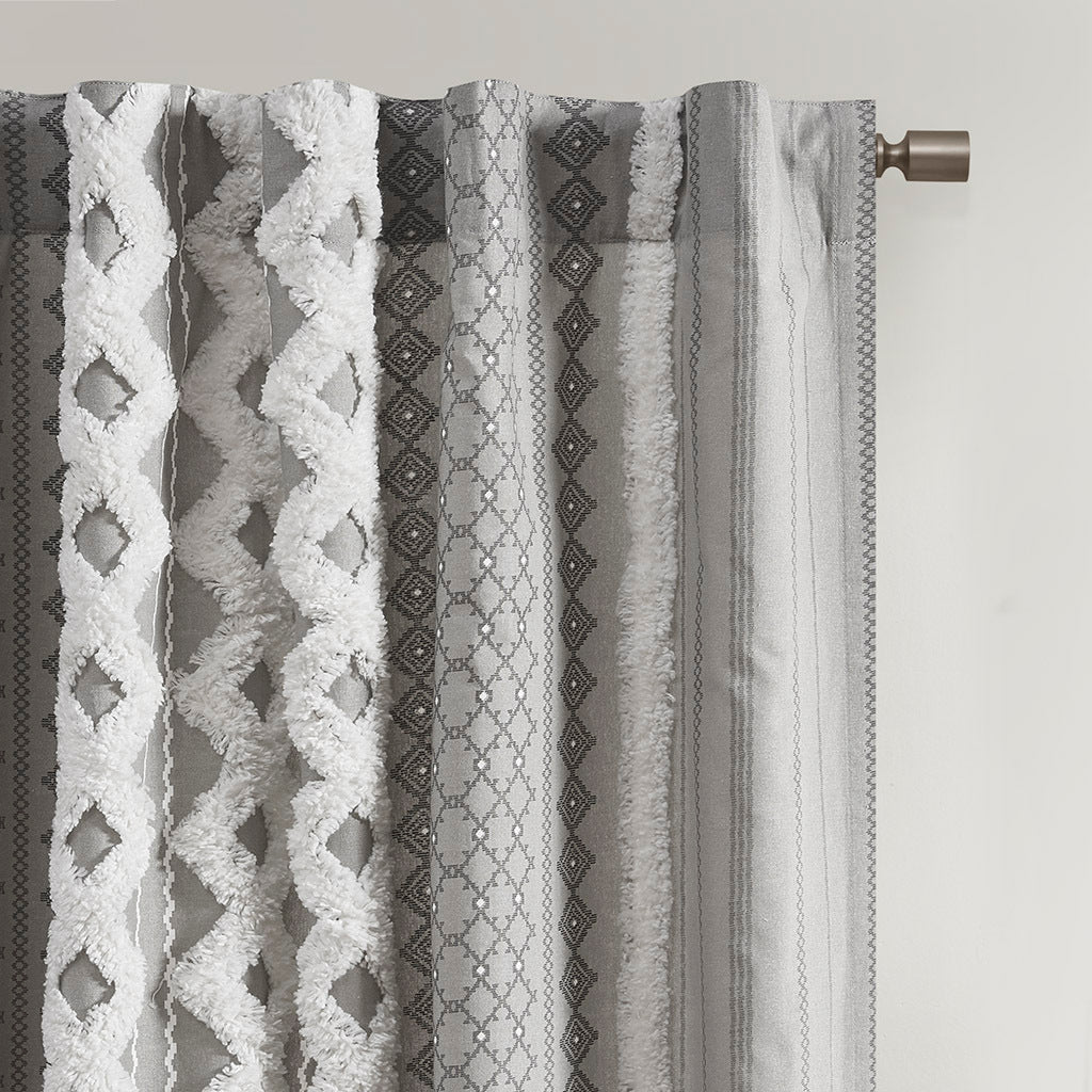 Chic Cotton Stripe Curtain Panel