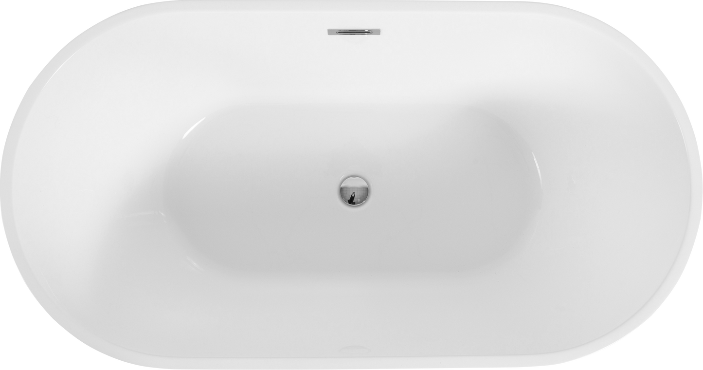 Relaxing Acrylic Soaking Tub with Easy Install Features