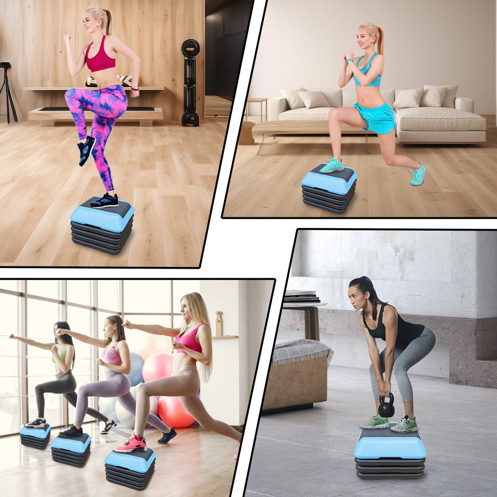 Adjustable Aerobic Stepper - Fitness Platform with Riser