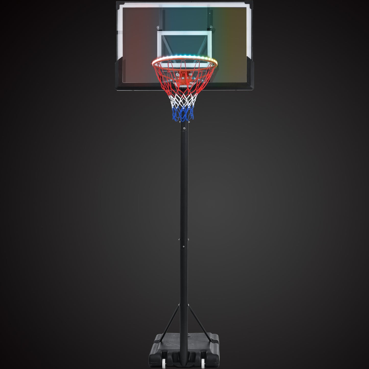 Glow-Up Adjustable Basketball Hoop - Play Day or Night!