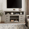 Rustic Farmhouse TV Console with Stylish Storage