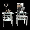 Chic Glass Side Tables Set