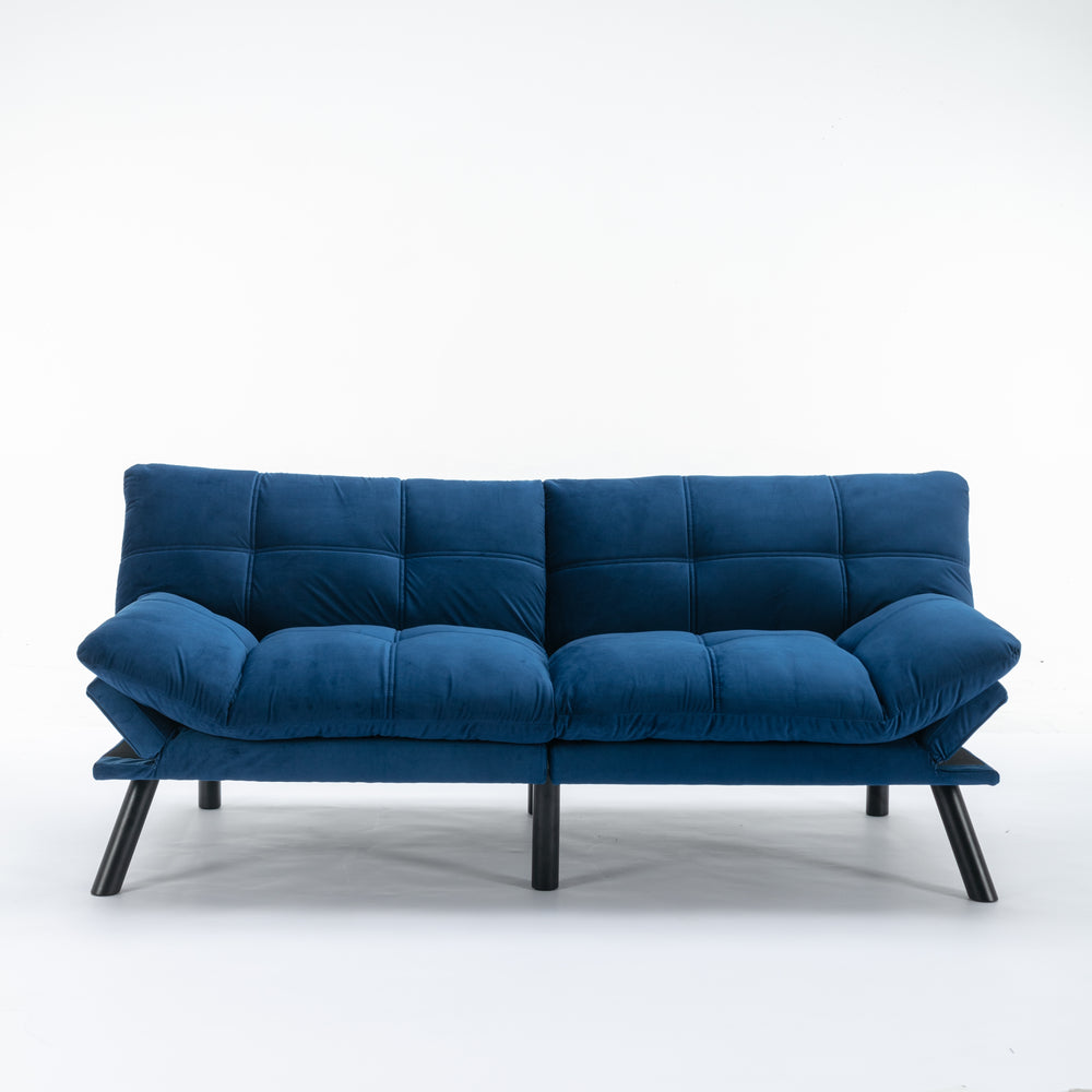 Navy Blue Cozy Convertible Sofa Bed