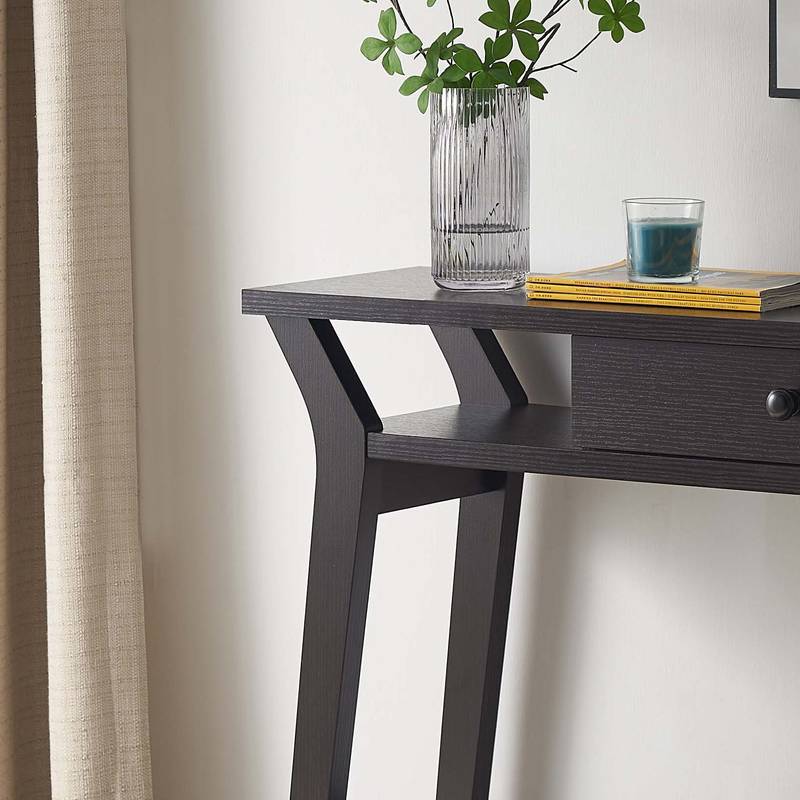Chic Red Cocoa Console Table