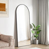 Chic Black Metal Arch Mirror