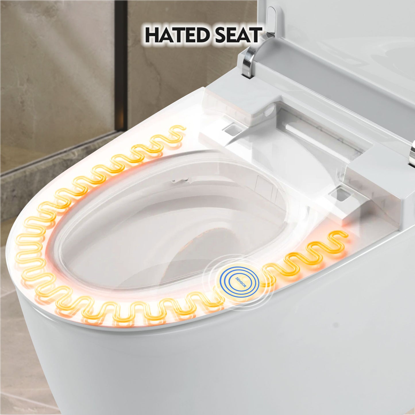 Smart Warm Seat Toilet with Night Light