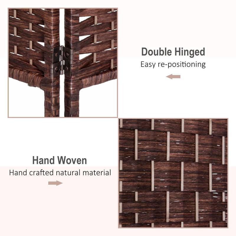 Cozy Wicker Room Divider - Stylish Privacy Screen