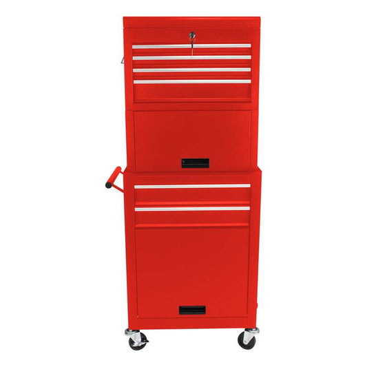 Rolling Red Tool Chest with Wheels & Drawers