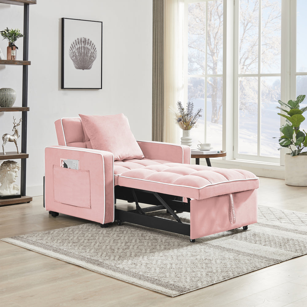 Versatile Pink Sofa Bed Chair