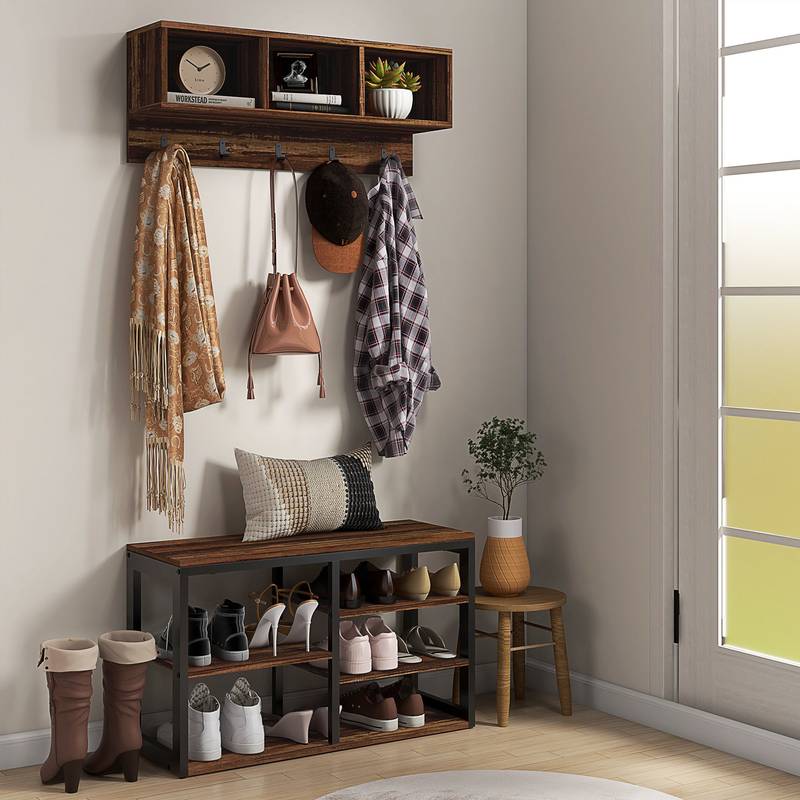 Cozy Hallway Coat & Shoe Organizer