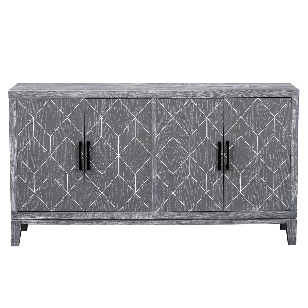 Chic Retro Sideboard with Adjustable Shelves