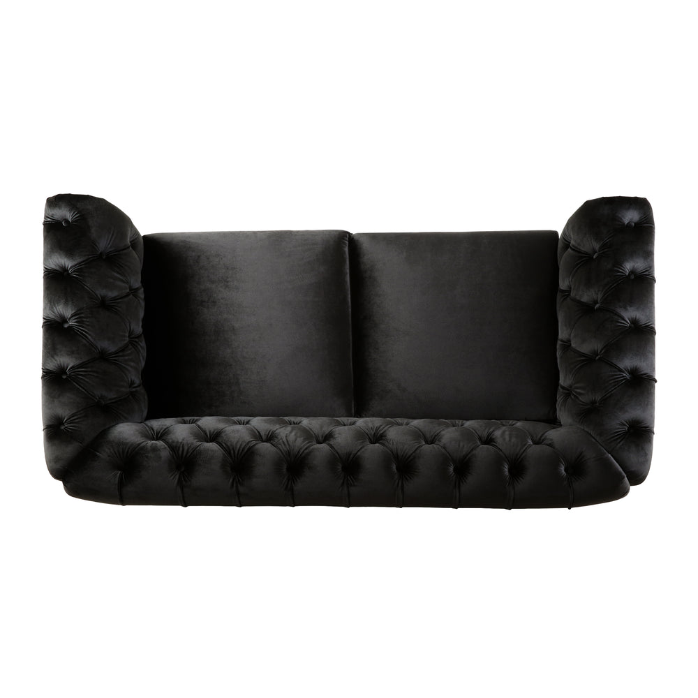 Chesterfield Velvet Loveseat – Elegant Comfort for Any Space