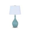 Teal Pebble Mid-Century Table Lamp