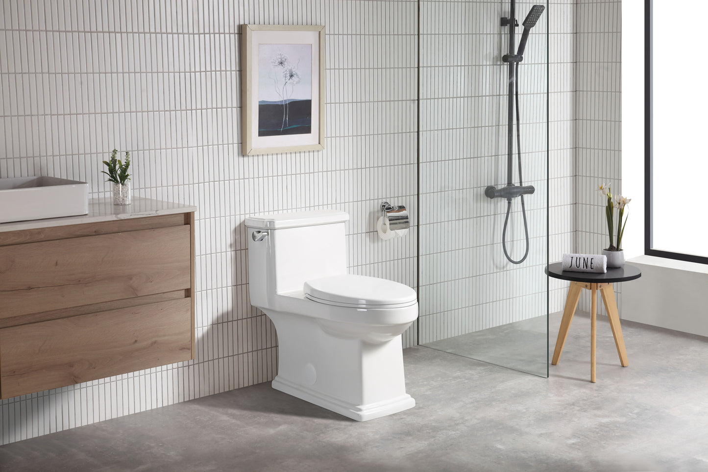 Sleek Comfort Elongated Toilet with Soft Close Seat