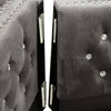 Glam Velvet Sofa with Jeweled Accents