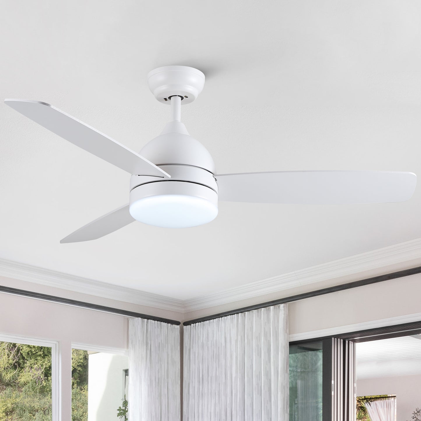 Sleek LED Ceiling Fan with Remote Control