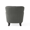 Chic Grey Armchair and Ottoman Set for Modern Comfort